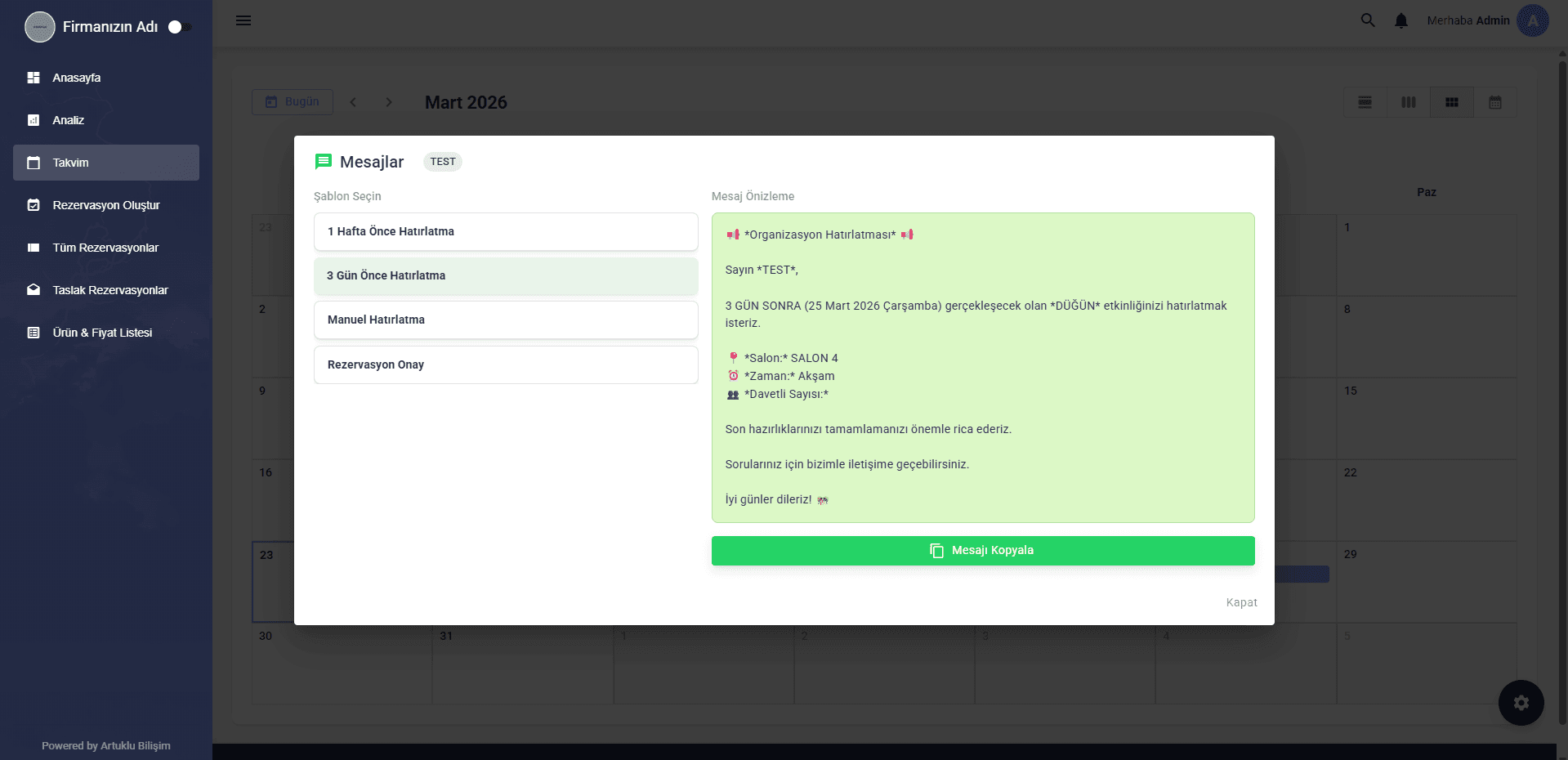 ORGANİZASYON TAKİP SİSTEMİ - 10